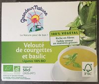 Velouté de courgettes et basilic