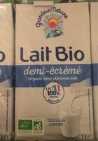 Lait bio demi écrémé