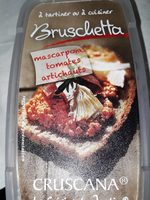 Bruschetta mascarpone tomates artichauts