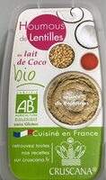 Houmous de lentilles au lait de coco
