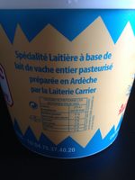 Laiterie Carrier blanc de campagne moulé à la louche