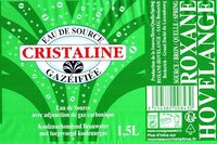 Eau de source gazéifiée Roxane Hovelange