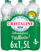 CRISTALINE Eau de Source Pétillante 6x1,5L