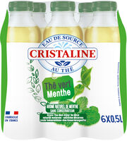 Cristaline eau de source the vert menthe 6x0l5