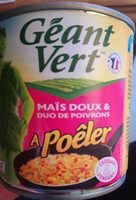 Maïs doux & duo de poivrons