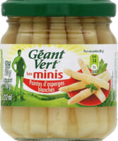 Pointes d'asperges blanches, non calibrées