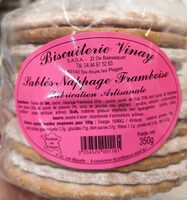 Sablés nappage framboise