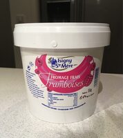 Fromage frais aux framboises