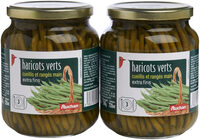 Haricots verts extra-fins cueillis et rangés main