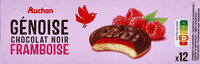 Génoise chocolat noir framboise