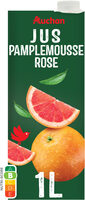 Jus de pamplemousse rose à base de concentréteneur en fruits 100%Riche en vitamine CSans sucres ajoutés** Comme tous les jus de fruits . Contient les sucres naturellement présents dans les fruits.
