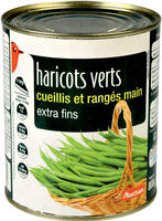 Haricots verts extra fins cueillis et rangés main