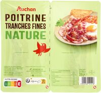 Poitrine tranches fines nature