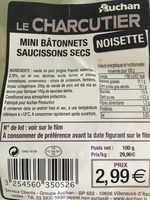 Mini batonnets Saucissons sec