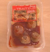 Boulettes au boeuf a la sauce tomate et fusilli