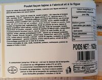 Poulet façon tajine à l'abricot et à la figue
