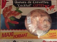 Queues de crevettes "cocktail" cuites