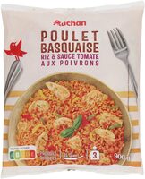 Poulet basquaiseRiz et sauce tomate aux poivrons