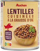 Lentilles cuisinées à La Graisse D'oie