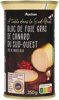Bloc de foie gras de Canard du Sud-Ouest 30% de morceaux