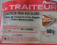 Sauté de Veau aux Olives