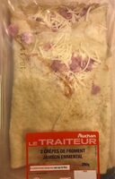 2 crêpes de froment Jambon Emmental