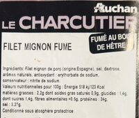 Filet mignon fume