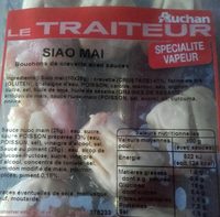 Siao mai bouchons crevettes