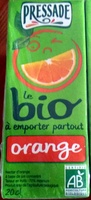 Le bio à emporter partout orange - jus d'orange