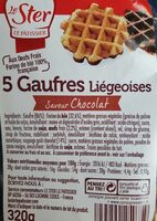 Gaufres liégeoises saveur chocolat