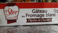 Gateau  fromage blanc aux pepites de chocolat