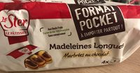 Madeleines longues marbrées au chocolat
