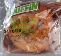 Muffin gout choco noisettes et noisettes caractérisées
