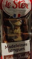 Madeleine longues Marbrées Chocolat
