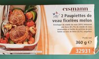 2 paupiettes de veau ficelées melon