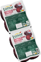 Betteraves Rouges Cuites et Épluchées