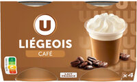 Dessert liégeois café et crème fouettée 4x100g