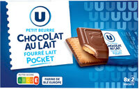 Biscuits petit beurre Chocolat lait fourré boîte de 268g