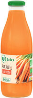 Jus de carottes bouteille en verre de 75cl