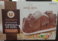 Bûche glacée praliné et chocolat