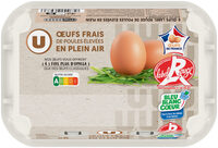 Oeufs Plein Air Label Rouge Bleu Blanc Coeur - Boîte de 6