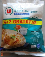 Coquilles Saint-Jacques* à la Bretonne (4 + 2 Gratuites), Surgelé