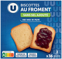 Biscottes très pauvre en sel x36, 300g