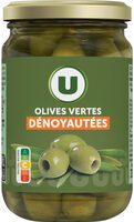 Olives vertes dénoyautées bocal de 37cl - 160g