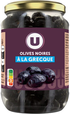 Olives noires entières façon grecque bocal de 235g