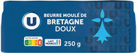 Beurre moulé de Bretagne doux 82% de MG