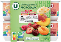 Yaourt aux morceaux de fruits panachés 12x125g