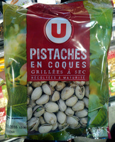 Pistaches en coques grillées à sec
