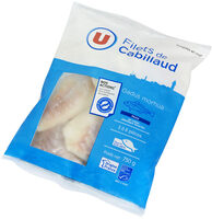 Filet de cabillaud pêché en océan Atlantique MSC
