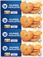 Palmiers feuilletés, 4 paquets de 100g